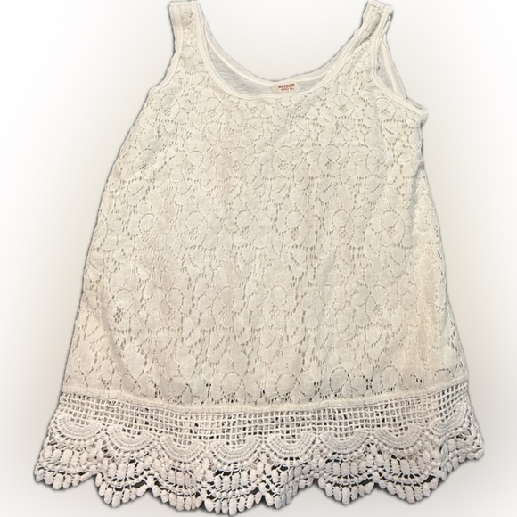 Mossimo Supply Co. Tops - Mossimo Supply Co. Ivory Lace Tank